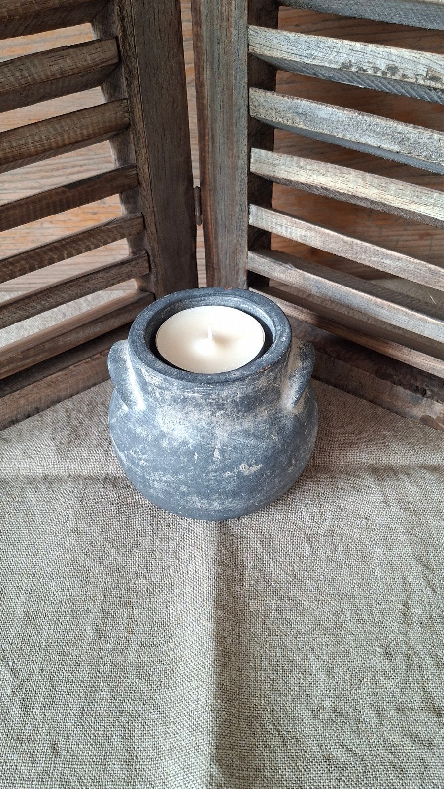 Brynxz Tealight Coulogne Ancient Clay maat L, Brynxz, Nieuw, Ophalen of Verzenden, Grijs