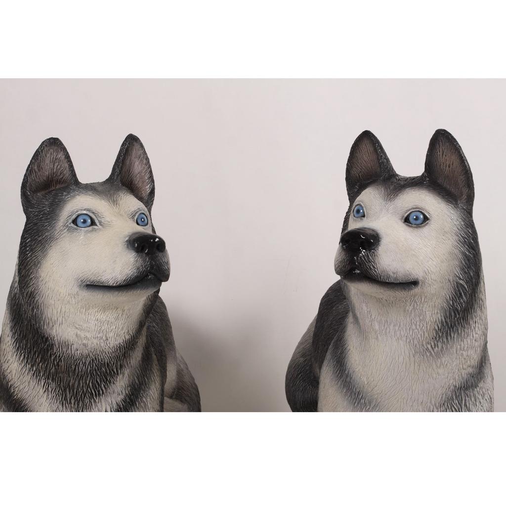 Husky hondenset beelden - set van 2 Lifesize, Ophalen, Nieuw, Overige typen