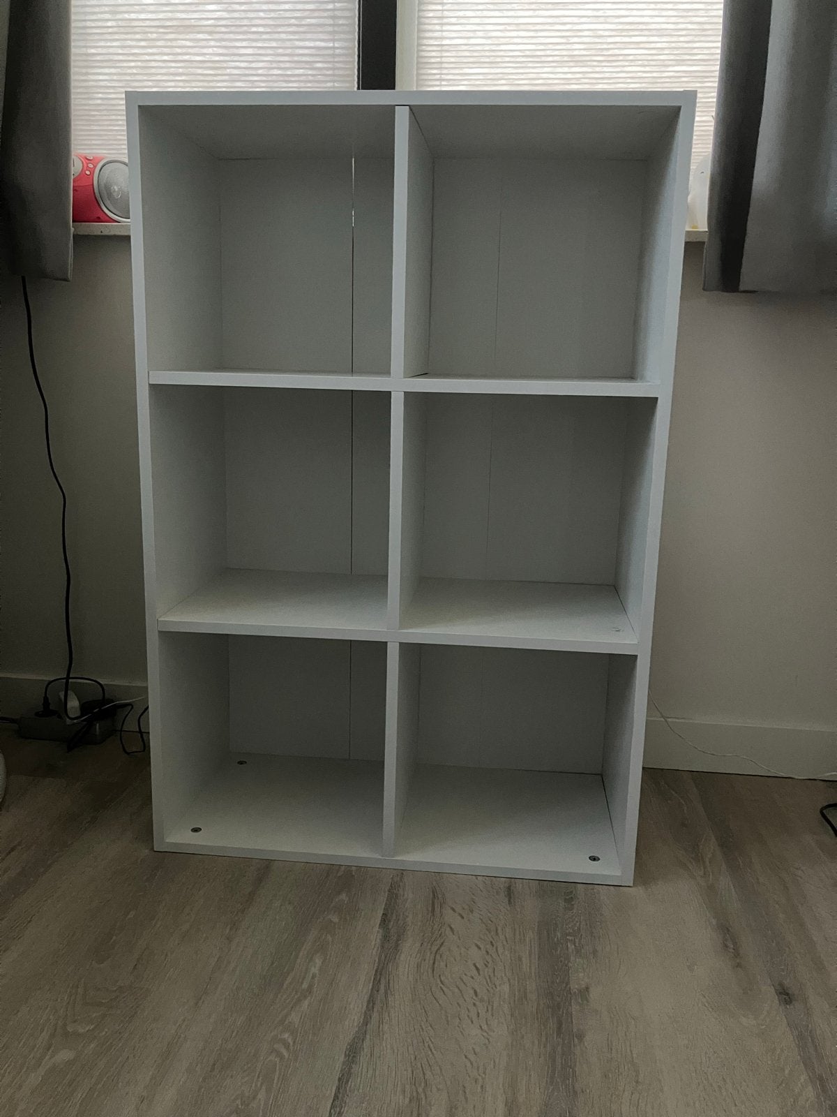 Wit boekenkastje, 6 vakken, Ophalen, Gebruikt, 50 tot 100 cm, Minder dan 100 cm