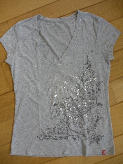 ESPRIT t- shirt licht grijs met zilveren text maat M, Kleding | Dames, Maat 38/40 (M), Ophalen of Verzenden, Zo goed als nieuw