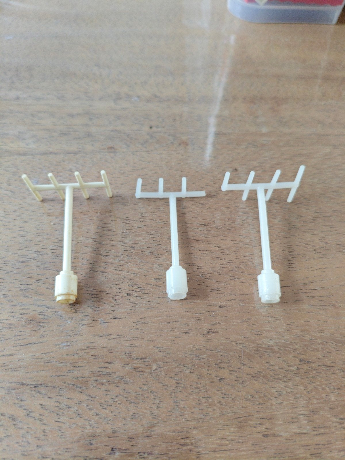 Lego antennes 1x wit 2x doorzichtig wit, Ophalen, Gebruikt, Lego, Losse stenen