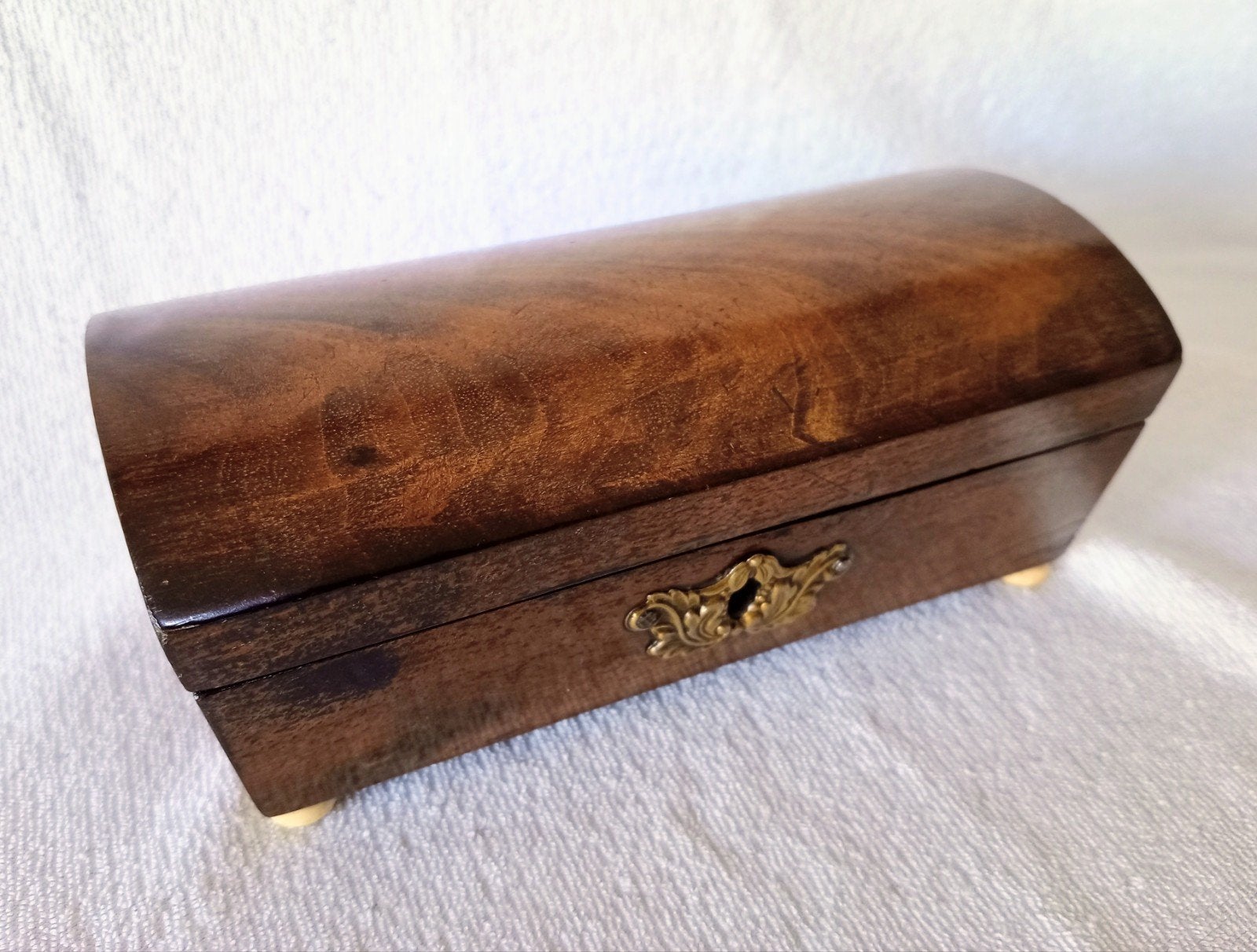 Antieke Houten lepeldoosje, Ophalen of Verzenden