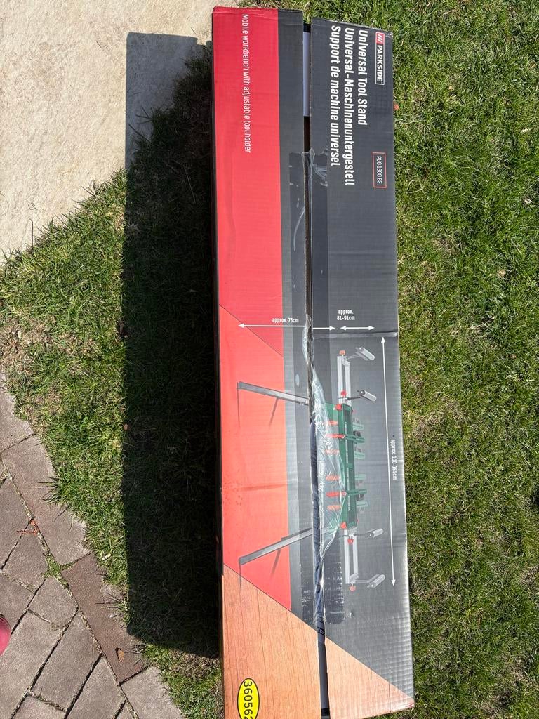 Parkside Gereedschap/ machine standaard werkbank, Ophalen, Nieuw, 170 cm of meer, Inklapbaar