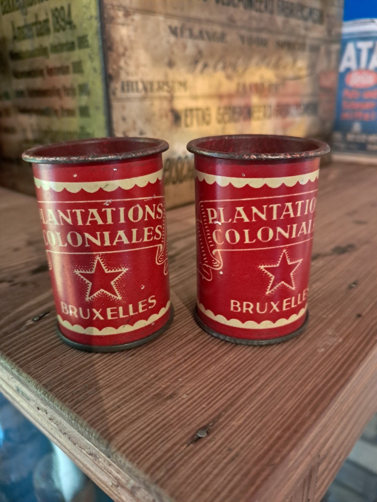 Plantation Coloniales Brussel blikjes, Ophalen of Verzenden, Gebruikt, Overige