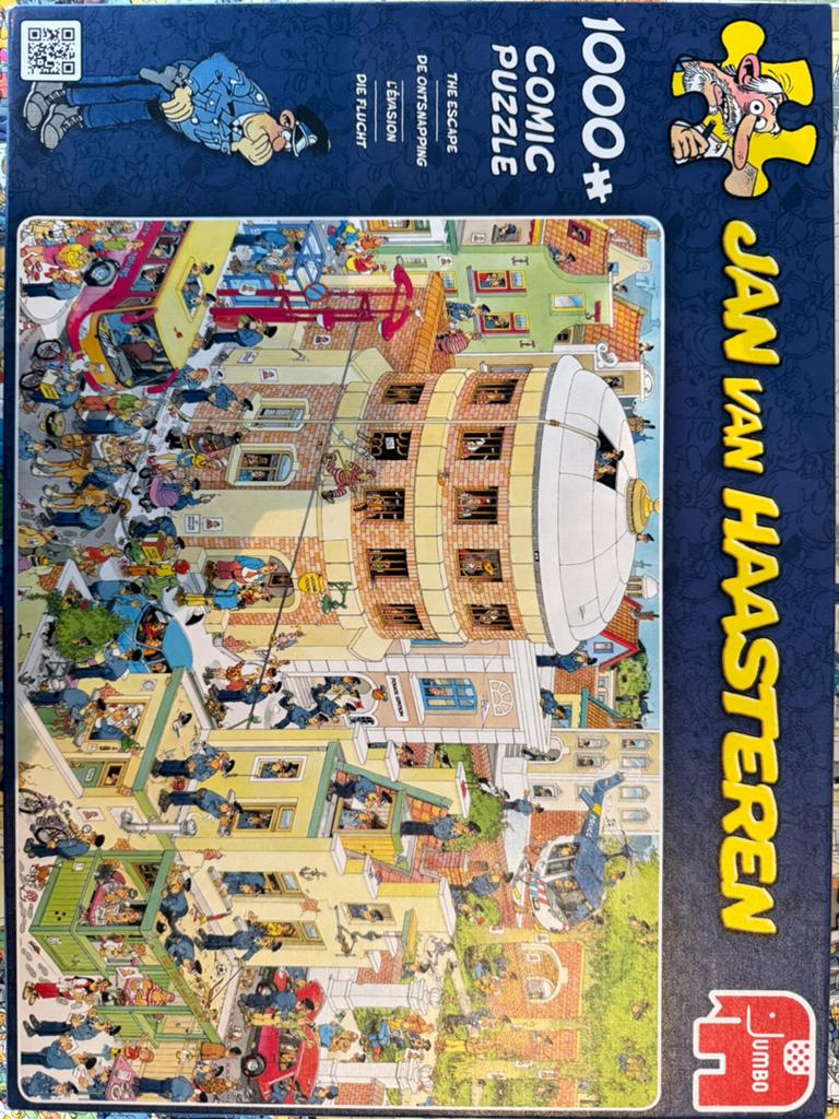 Jan van Haasteren "De Ontsnapping", Hobby en Vrije tijd, Denksport en Puzzels, Ophalen of Verzenden, 500 t/m 1500 stukjes, Zo goed als nieuw