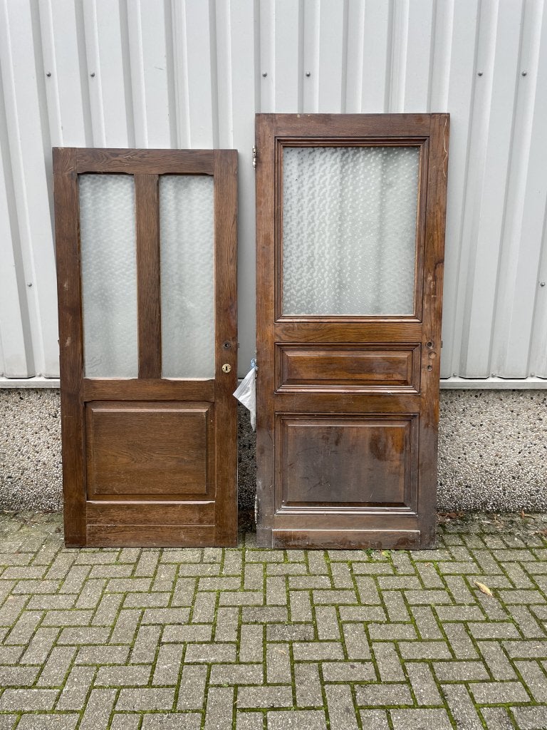 2 antieke eiken deuren uoit 1920, Doe-het-zelf en Verbouw, Deuren en Horren, La belle porte, Jurgen.hoogenboezem@gmail.com, Binnendeur