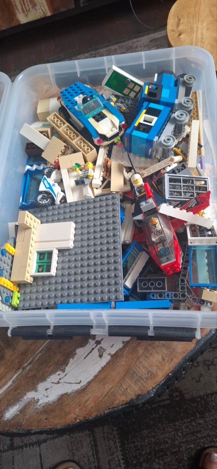 Grote partij LEGO City en Technic met dozen en instructies, Ophalen, Lego, Complete set, Inclusief instructies