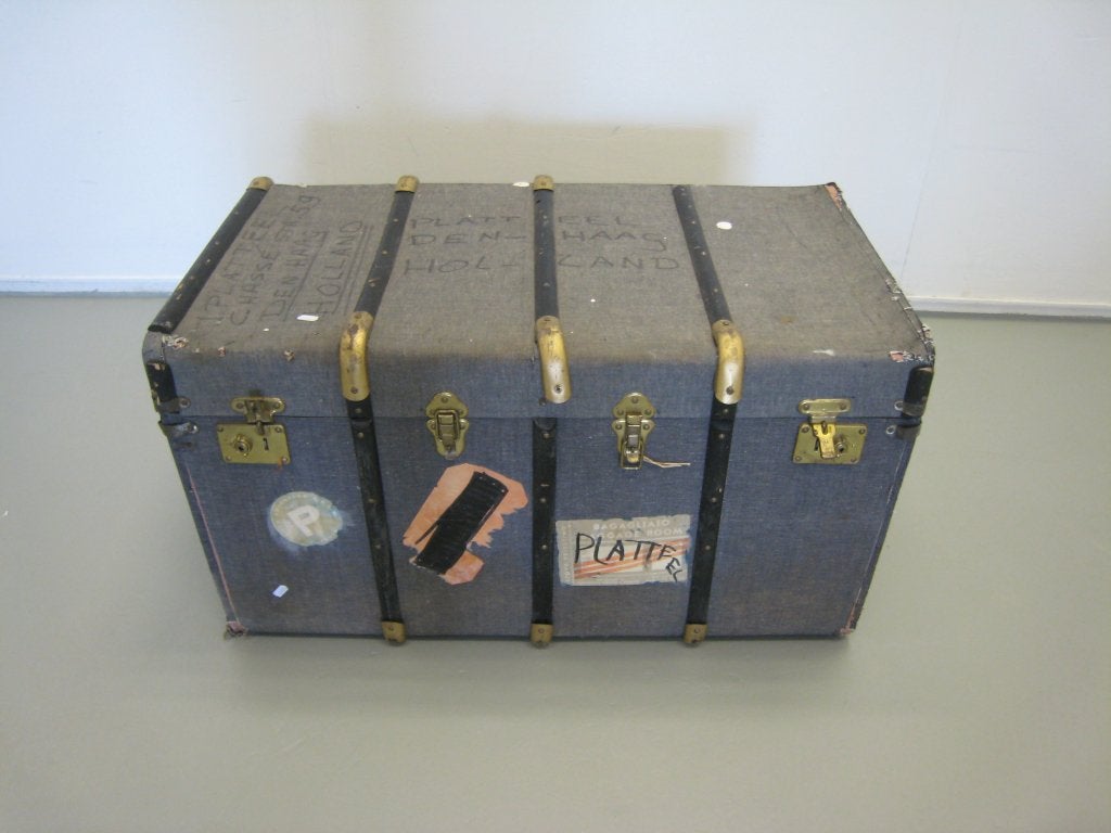 Vintage hutkoffer, Huis en Inrichting, Woonaccessoires | Kisten, Niet ingevuld, Gebruikt, Niet ingevuld, Niet ingevuld