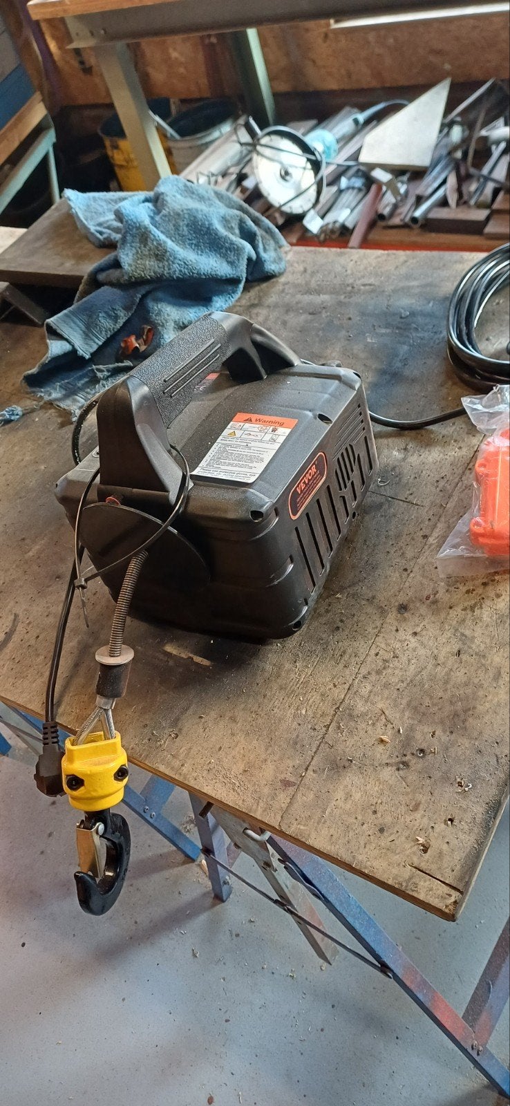 vervor electrische lier., Ophalen, Zo goed als nieuw, Elektrisch