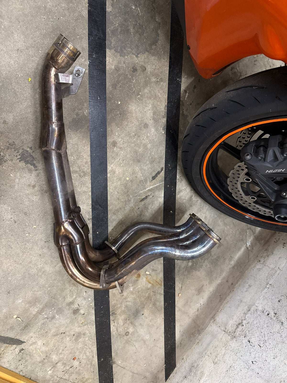 Decat Uitlaatspruitstuk 2007/2007 zx6r - Gebruikt, Motoren, Ophalen of Verzenden, Gebruikt