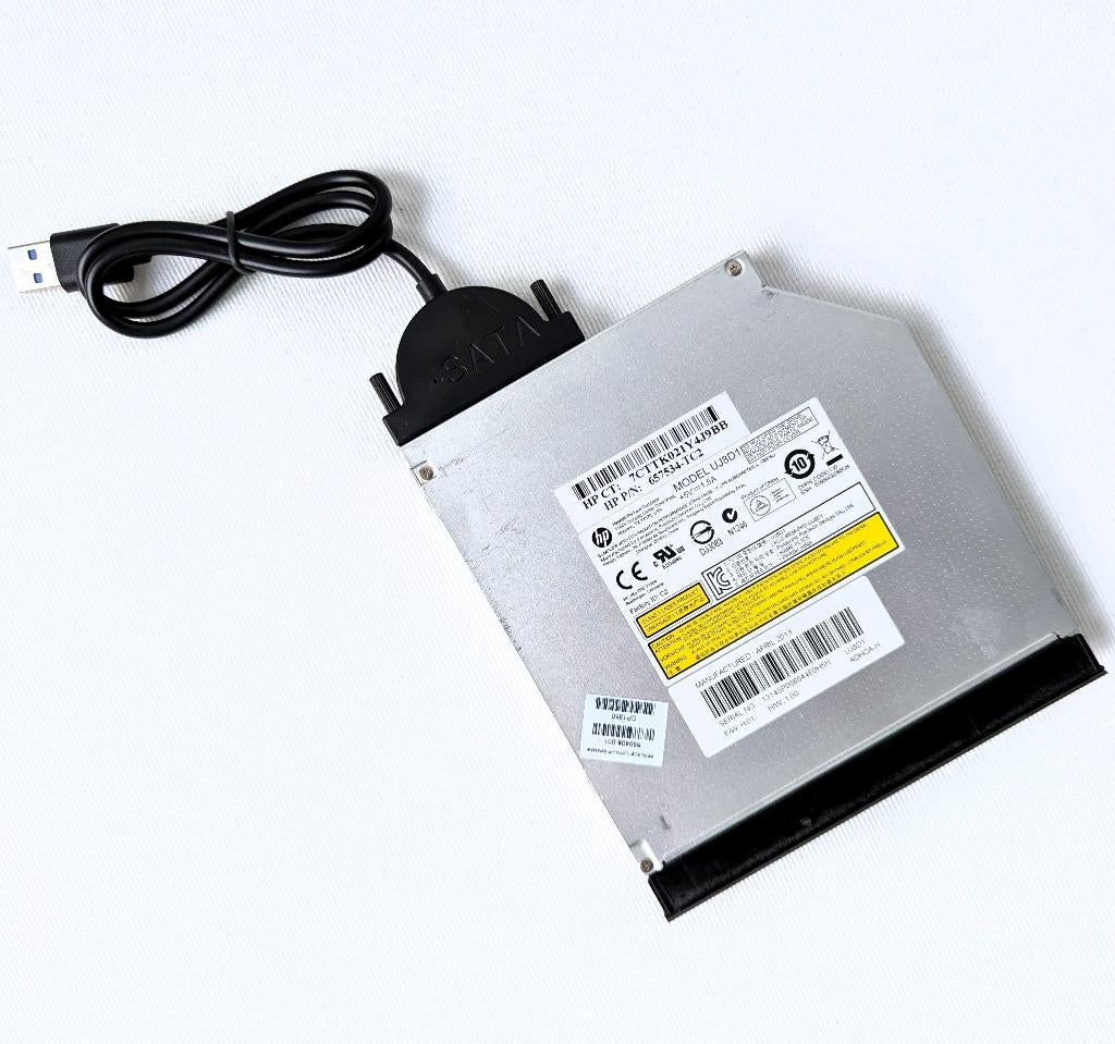 Externe DVD speler / brander met USB aansluiting, Computers en Software, Optische drives, Gebruikt, Extern, Windows, Cd, Dvd, Ophalen