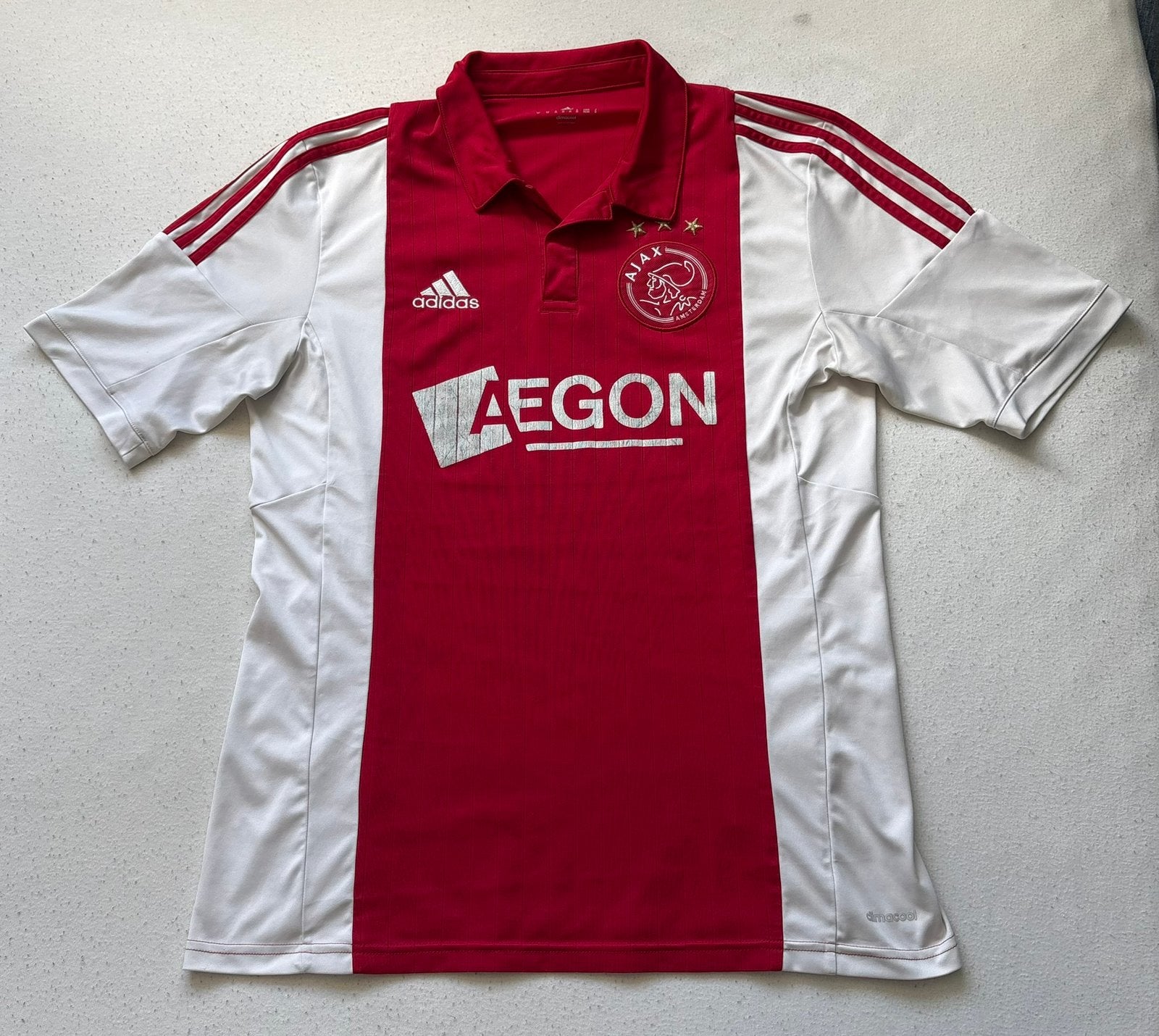 Adidas Ajax Thuisshirt 2014-2015 Maat M D88433, Maat M, Verzenden, Gebruikt, Shirt