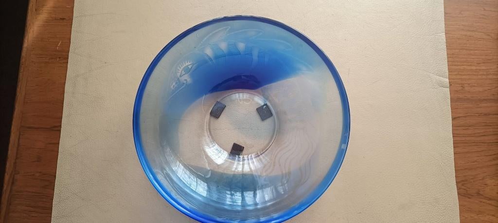 Blauwe Glaze Kosta Boda schaal, Ophalen