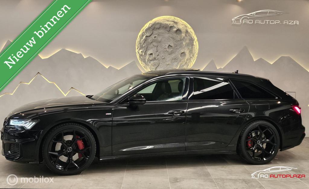 Audi A6 Avant 55 TFSI e quattro Competition Panorama/360/RS6, Auto's, Audi, Automaat, Zwart, 4 cilinders, Hybride Elektrisch/Benzine