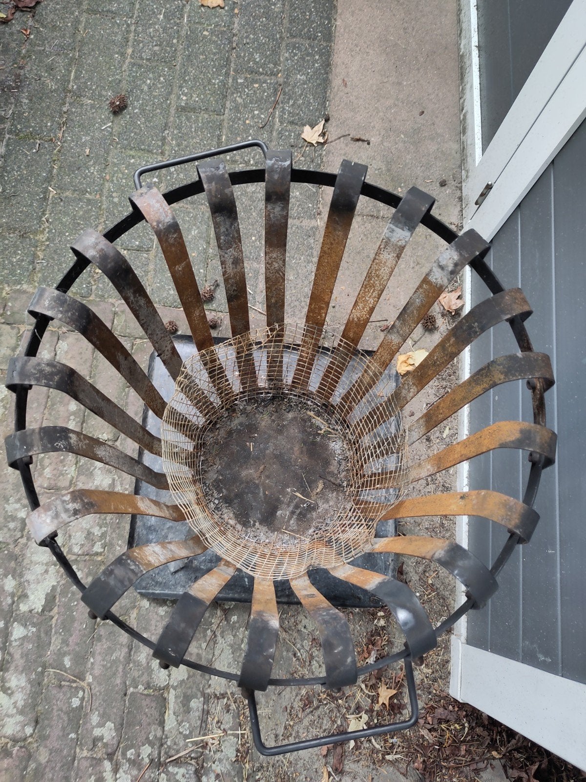 Gebruikte Vuurkorf met Opvangbak, Tuin en Terras, Vuurkorven, Ophalen, Gebruikt, Vuurkorf