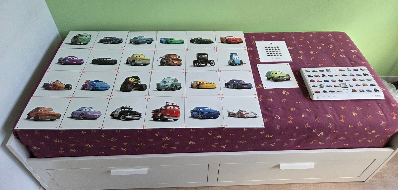 IXXI Cars collage - 25 kaarten 20x20 cm, Ophalen, Gebruikt, Meerkleurig, Papier/karton