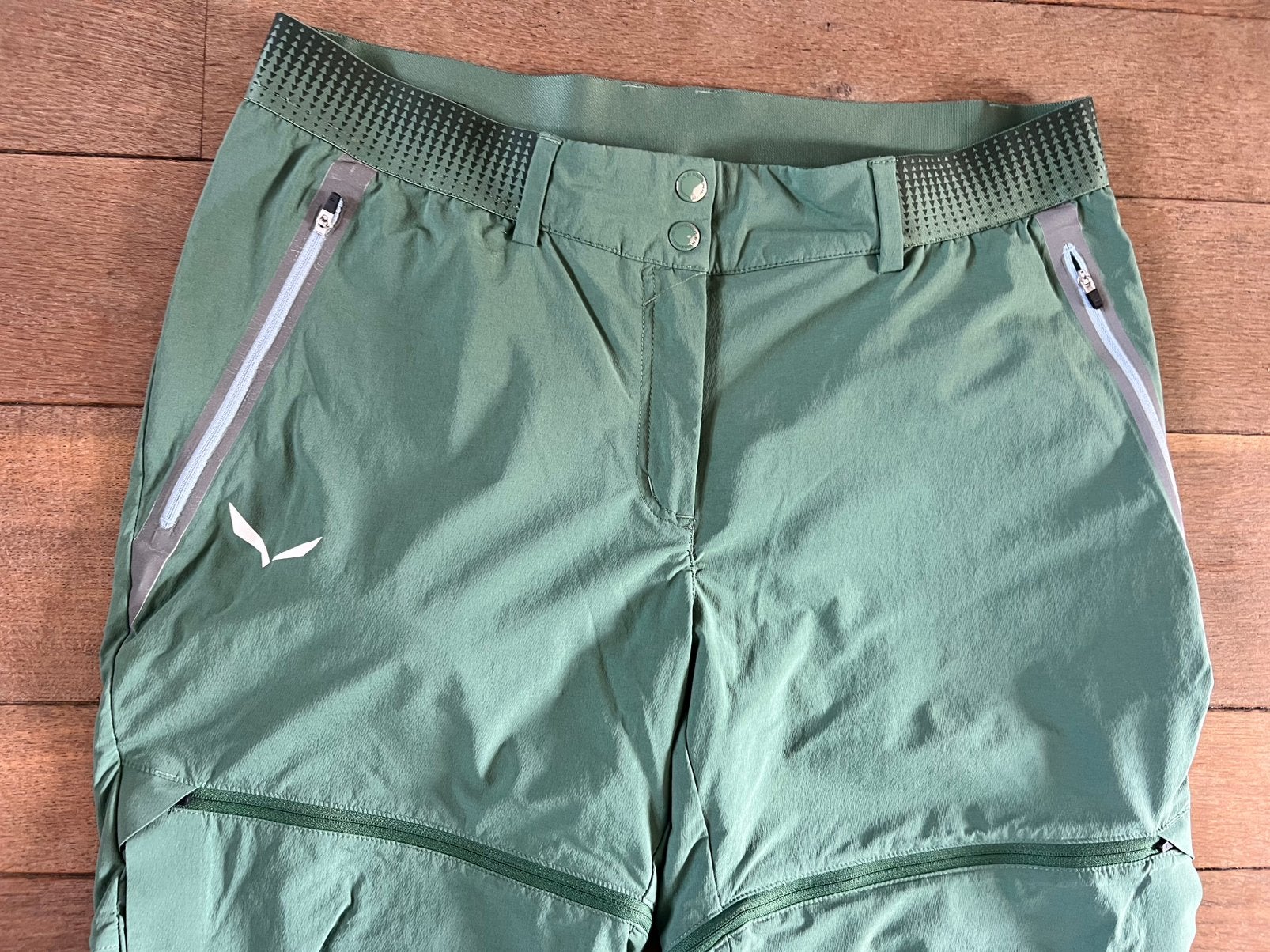 Selewa afritsbroek durastretch maat 44 L-XL, Ophalen of Verzenden, Zo goed als nieuw, Groen, Maat 42/44 (L)
