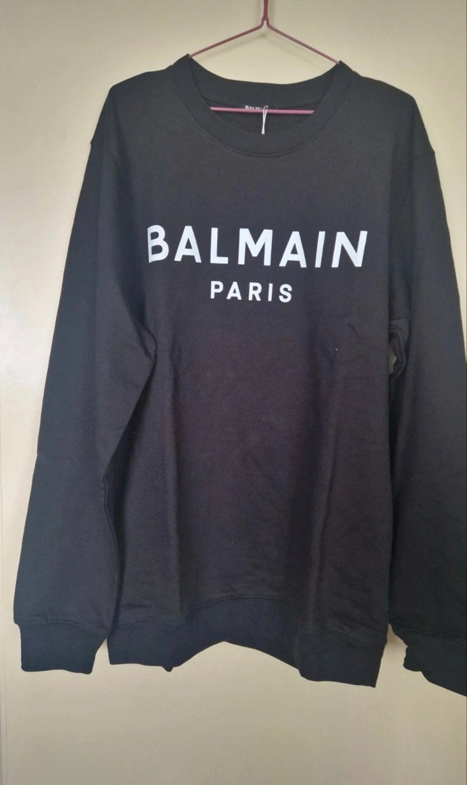 Balmain Paris Hooded Katoenen Sweatshirt Zwart XXL, Ophalen of Verzenden, Nieuw, Overige maten, Zwart