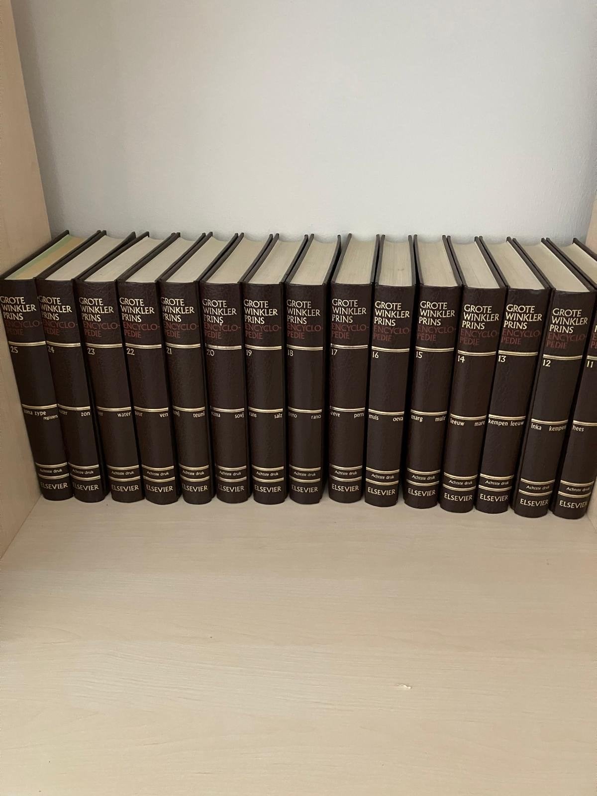 Grote Winkler Prins Encyclopedie - Complete Serie (25 delen), Ophalen, Zo goed als nieuw, Algemeen, Complete serie