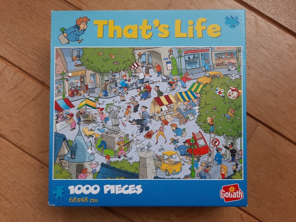 That's Life leg puzzel 371304 1000 pcs Dorp 68 x 48 cm, Ophalen of Verzenden, 500 t/m 1500 stukjes, Zo goed als nieuw