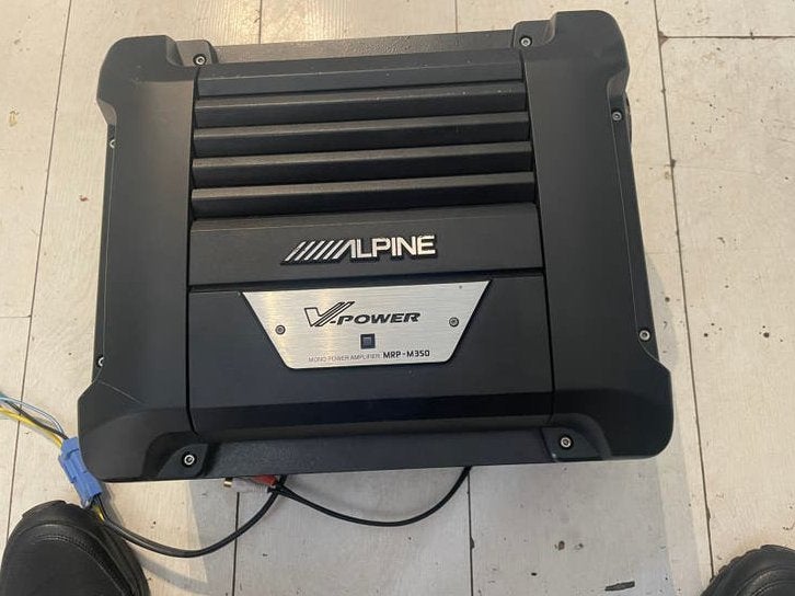 ALPINE SWD-2000 AKTIEVE SUBWOOFER ZGAN, Ophalen of Verzenden, Zo goed als nieuw