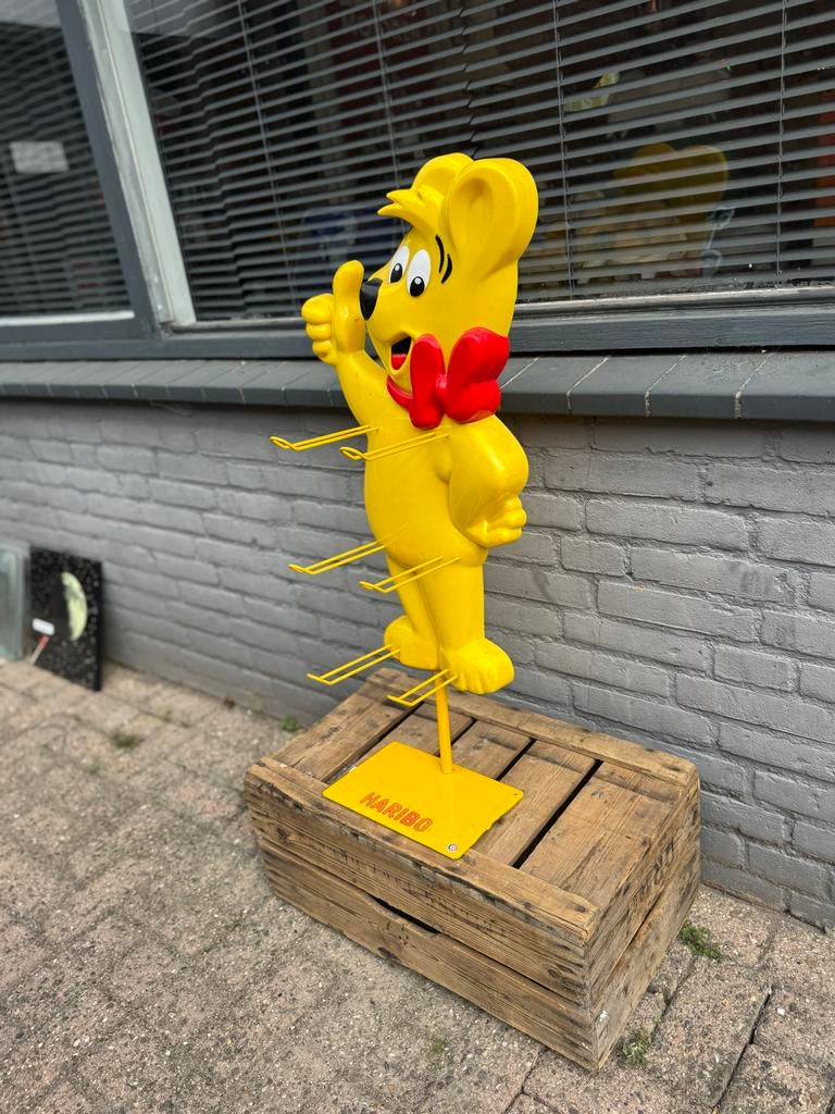 Vintage Haribo Goudbeer Display - Snoeprek, Verzamelen, Ophalen, Reclamebord, Gebruikt, .