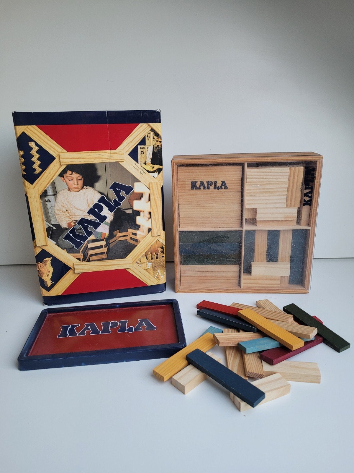 KAPLA bouwblokken set + extra gekleurde blokken, Ophalen of Verzenden, Gebruikt, Overige merken
