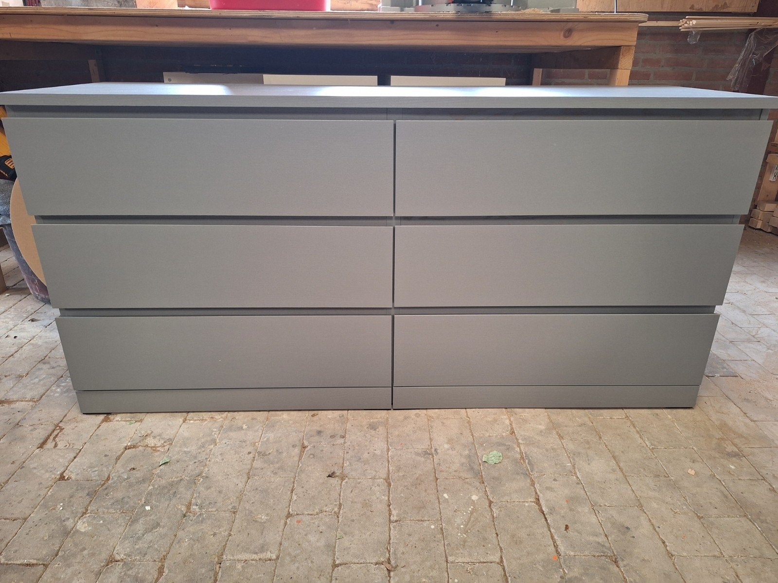 IKEA Malm Kast Grijs - 160x78x48 cm - Goede staat, Ophalen, Contact.nl@ikea.com, Gebruikt, 150 tot 200 cm