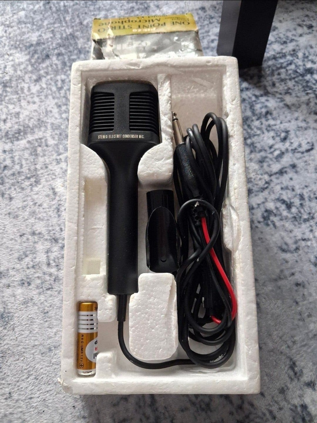 Vintage Piezo OnePoint Stereo Electret Condensator microfoon, Ophalen of Verzenden