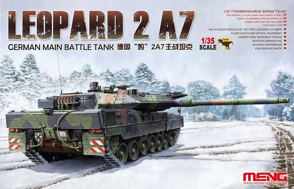Meng 1:35 German Leopard 2A7 Main battle tank, Overige merken, Tank, 1:32 tot 1:50, Nieuw