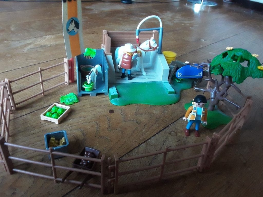 Playmobil paarden wasplaats, Losse onderdelen, Ophalen of Verzenden, Zo goed als nieuw, Country