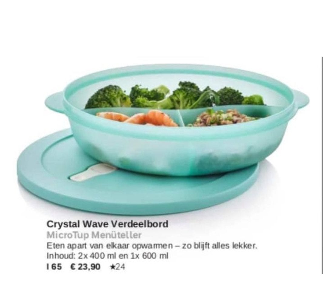 Tupperware Crystal Wave Verdeelbord NİEUW, Ophalen of Verzenden, Nieuw, Overige typen