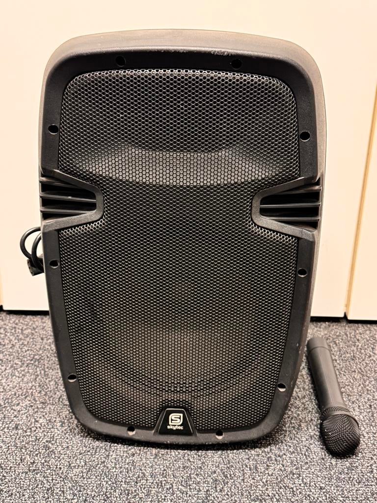 Skytec SPJ-PA910 Mobiele Muziek/Omroep Set met Microfoon, Overige merken, Gebruikt, Overige typen, Ophalen of Verzenden