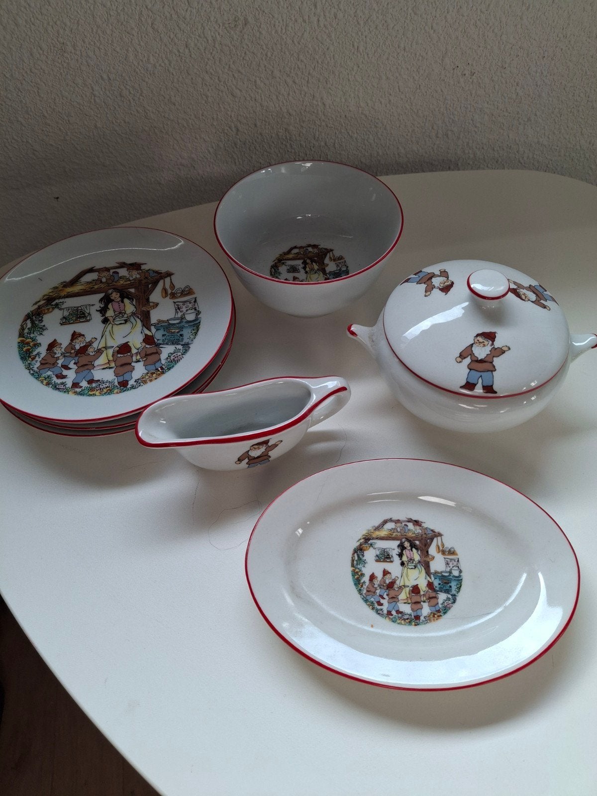 Reutter Porzellan Kinderservies Sneeuwwitje, Verzamelen, Ophalen of Verzenden, Zo goed als nieuw, Porselein, Compleet servies