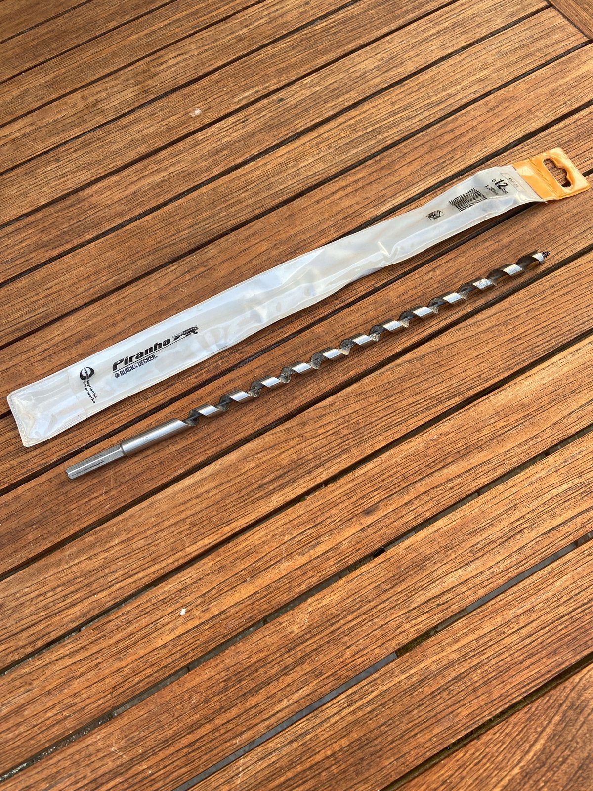 Piranha Black & Decker Houtboor 12mm x 380mm, Ophalen of Verzenden, Zo goed als nieuw, Overige typen