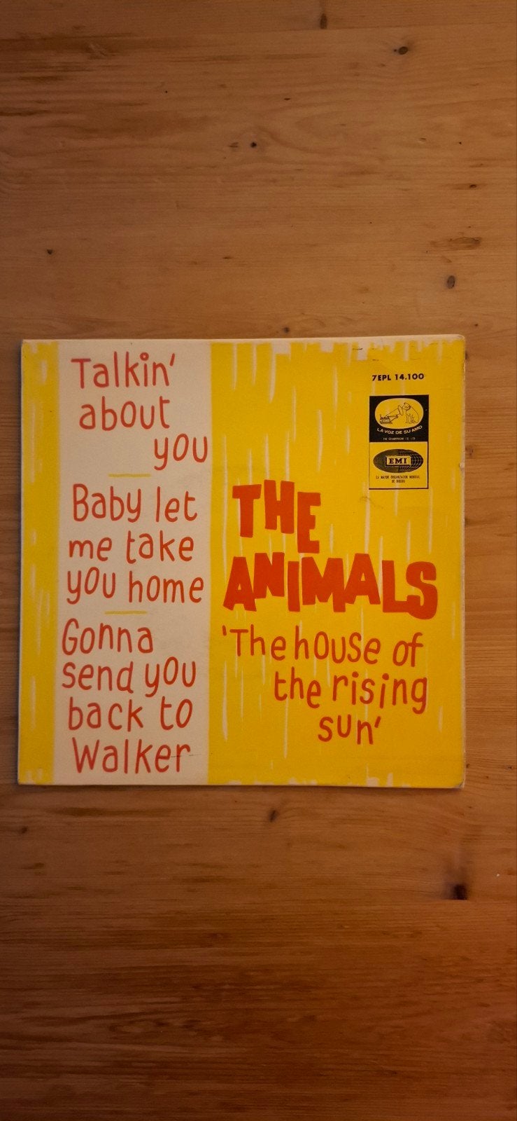 Zeldzame EP single The Animals - The House of the Rising Sun, Cd's en Dvd's, Gebruikt, 7 inch, EP, Rock en Metal