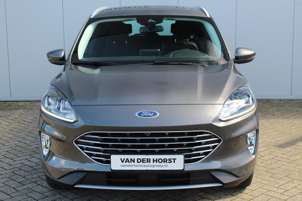 Ford Kuga 2.5-225pk PHEV Titanium X Plug-In Hybrid-Automaat., Auto's, Ford, 12 maanden, Stof, Gebruikt, Zwart