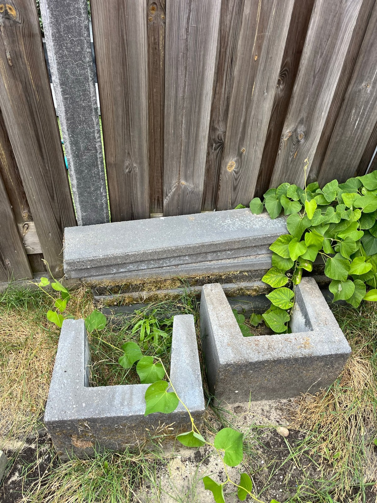 Beton U-blokken en betonnen platen, Ophalen, Gebruikt, Beton