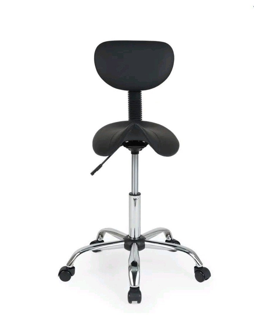 Zadelkruk met rugleuning 
Ø29-35 cm, Ophalen, Nieuw, Zwart, Bureaukruk