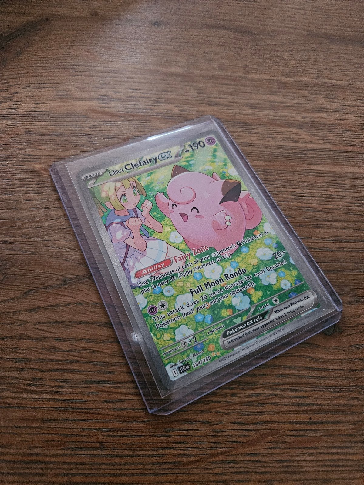 Lillie's Clefairy Ex 184/159, Ophalen of Verzenden, Zo goed als nieuw, Losse kaart