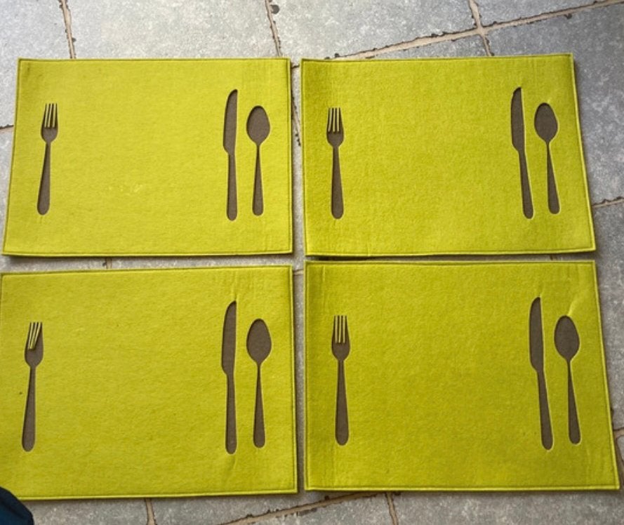 onderzetters, Placemat, Groen, Antislip, Overige materialen