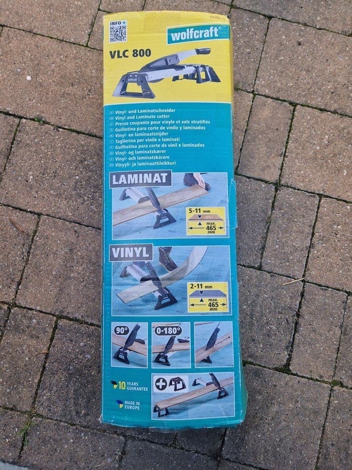 Wolfcraft VLC 800 laminaat- en vinylsnijder, Ophalen of Verzenden, Zo goed als nieuw