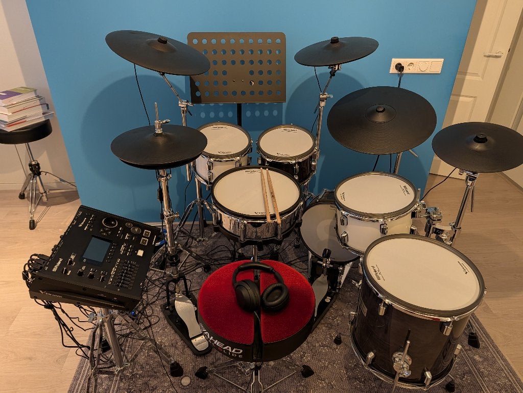 Roland V71 Flagship Digitale Drumkit - Complete Topset, Ophalen, Zo goed als nieuw, Roland, Elektronisch