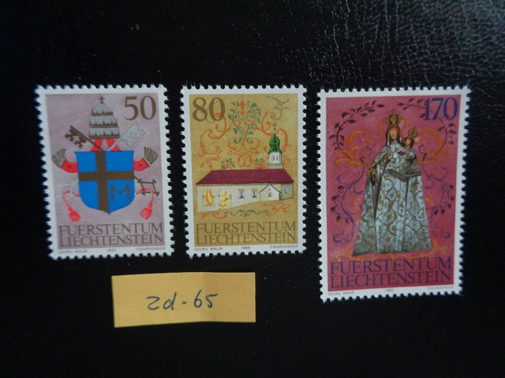 liechtenstein - bezoek paus johannes / postfris 1985 (zd-65), Ophalen of Verzenden, Overige landen, Postfris
