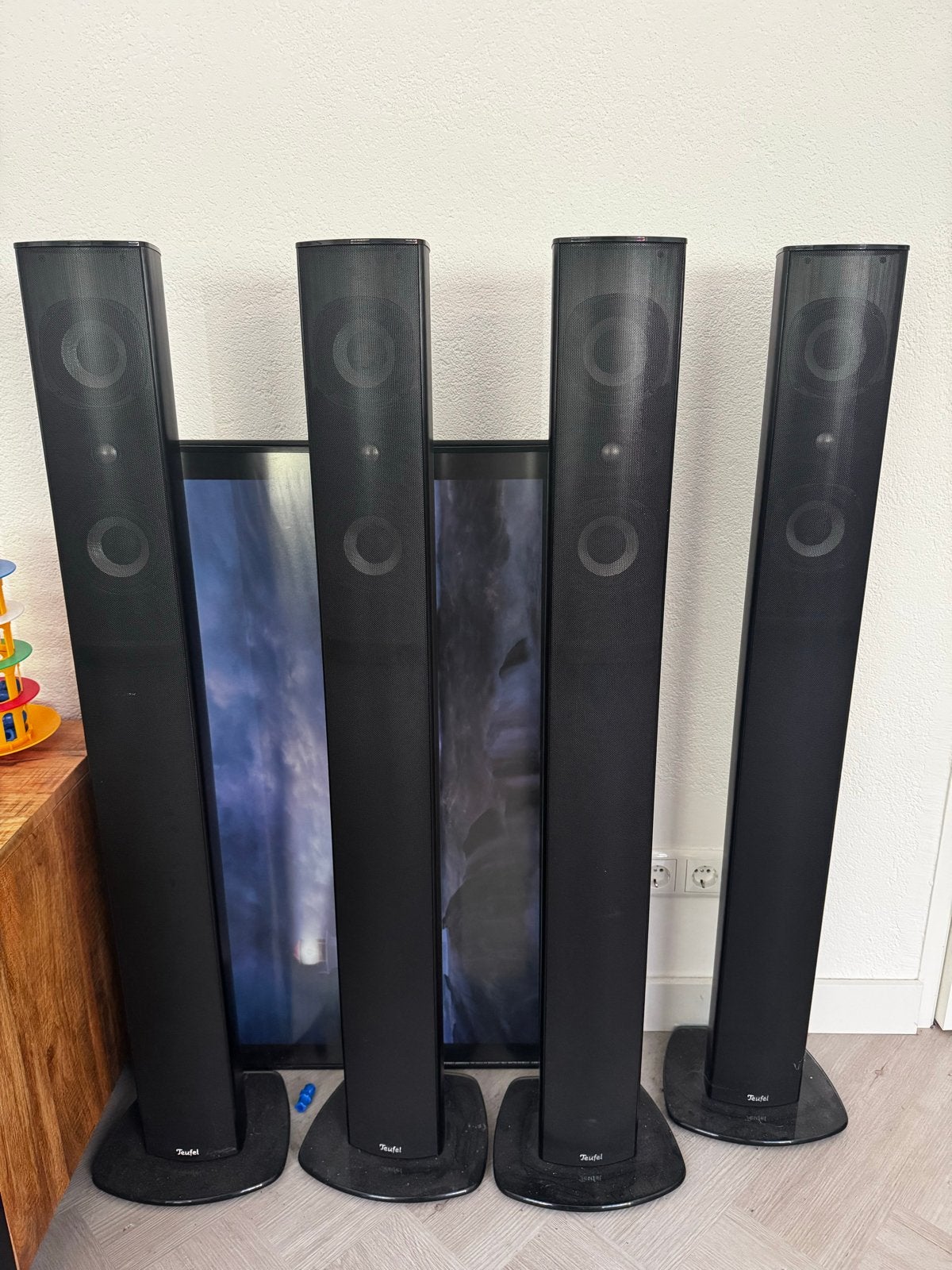 Teufel 220 5.1 Surroundset met subwoofer, Ophalen, Gebruikt, 120 tot 150 watt, Surroundset