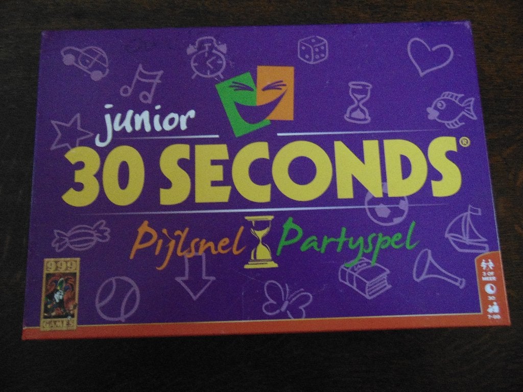 30 Seconds Junior Pijlsnel Partyspel van 999 Games, Een of twee spelers, Ophalen of Verzenden, Gebruikt, 999 Games