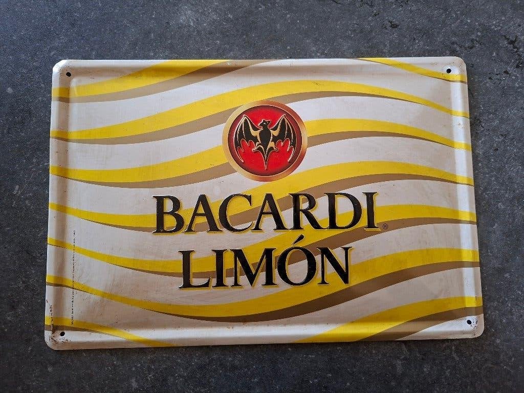 bacardi lemon bord, Ophalen of Verzenden, Zo goed als nieuw, Reclamebord