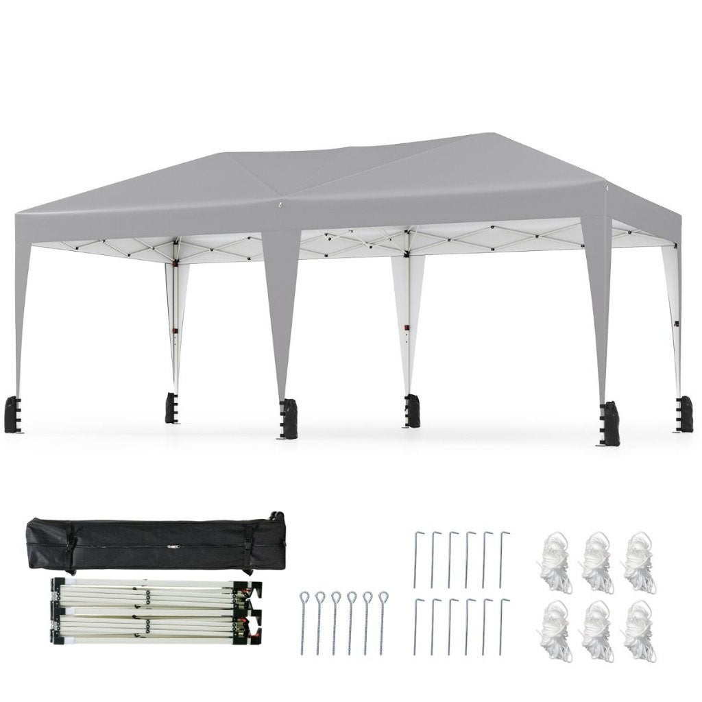 Partytent, Paviljoen, 3X6, Easy-up, grijs, Opvouwbaar, Partytent, Minder dan 4 meter, Nieuw