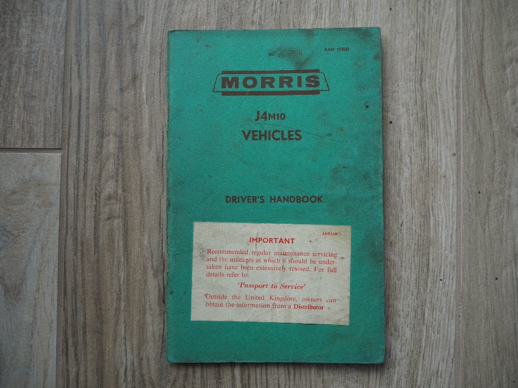 Morris handleiding, Verzenden