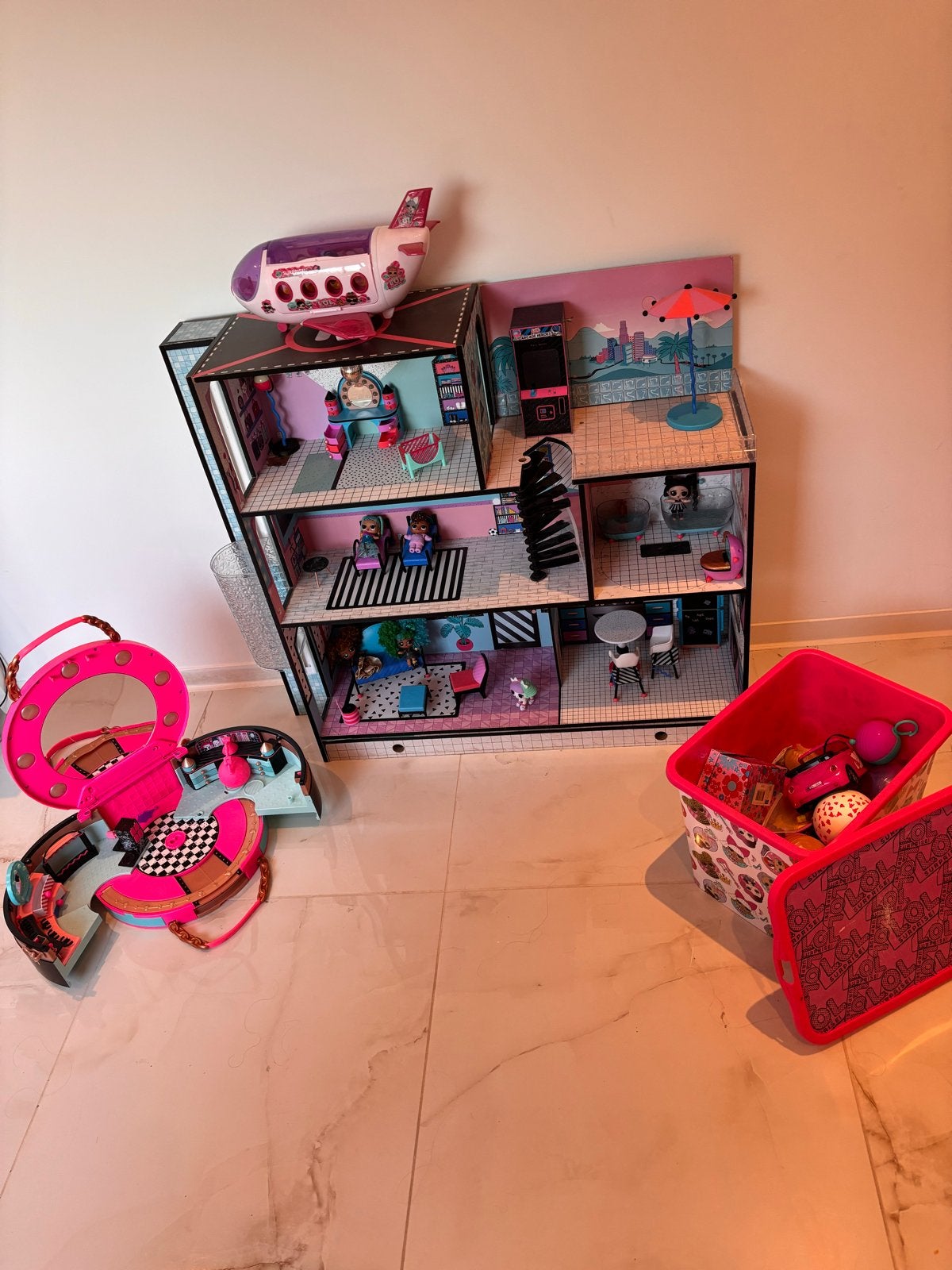 LOL Surprise Huis met accessoires en vliegtuig, Ophalen, Gebruikt, Overige typen